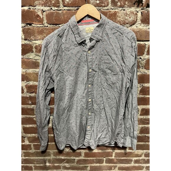 Tommy Bahama Jeans Island Crafted Button Down Shirt Men Sz M Long Sleeve Striped - Picture 1 of 6